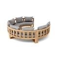 thumbnail image 2 of Anderson Teak SET-810 Circular Modular Deep Seating Set, Natural Smooth Well Sanded, 2 of 4