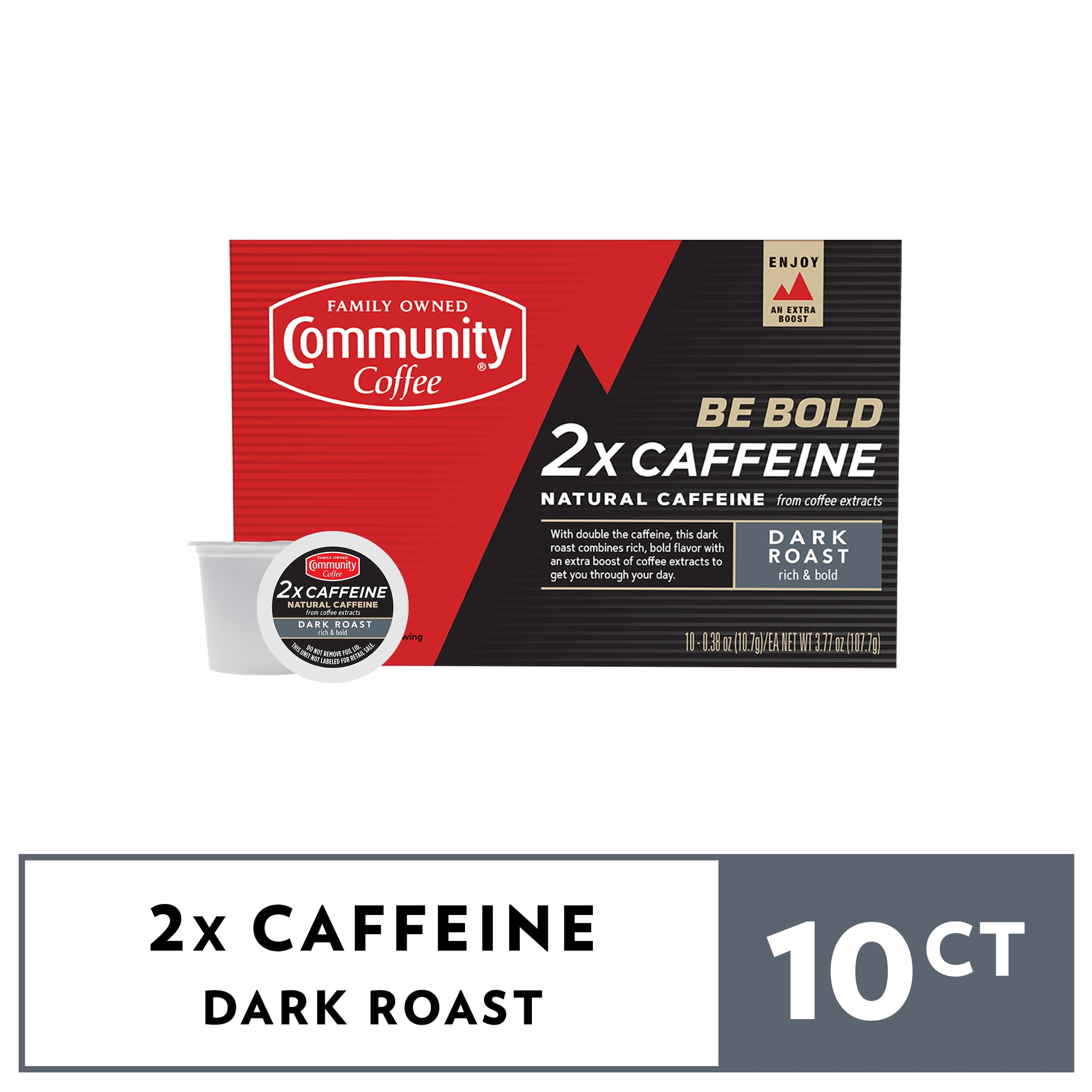 Community Coffee 2X Caffeine Single 