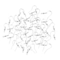 thumbnail image 2 of Abbracc 200pcs Metal Blank Hook Earring Hooks Ear Wire DIY Findings With Spring, 2 of 9