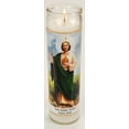 Prayer Candle St Jude White Wax, 8 Inch