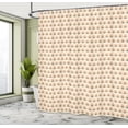 thumbnail image 4 of Ambesonne Vintage Shower Curtain, Rainbows with Hearts Art, 69"Wx70"L, Dark Orange Fern Green, 4 of 4