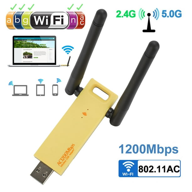 Usb Wifi Adapter For Pc Eeekit 10mbps Dual Band 2 4ghz 300mbps 5ghz 867mbps High Gain Antennas Usb 3 0 Wireless Network Adapter For Desktop Laptop With Windows Xp Vista Linux Mac Os 10 15 Walmart Com Walmart Com