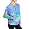 thumbnail image 6 of Vinsonshop Women Bomber Jacket Womens Zip Up Jacket Womens Jackets Casual Outerwear Zip Up Jackets for Women Outerwear for Women Womens Coats and Jackets Mint Green XL, 6 of 7