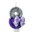 thumbnail image 4 of Gradient Purple Bow Number 8 Candle for Birthday Cake, Creative Birthday Cake Decoration Supplies and Party Decoration Candle, Version I, 4 of 4