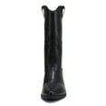 thumbnail image 3 of Soda Women Cowgirl Cowboy Western Stitched Heel Boots Pointy Toe Mid Shaft ORVILLE-S Black 8, 3 of 4