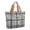 Black and White Checkered Pattern, variant on Black and White Checkered Pattern Large Tote Bag for Women, Polyester Roomy Work Tote with Pockets and Zipper, Lightweight Gifts Ideas for Work School Gym