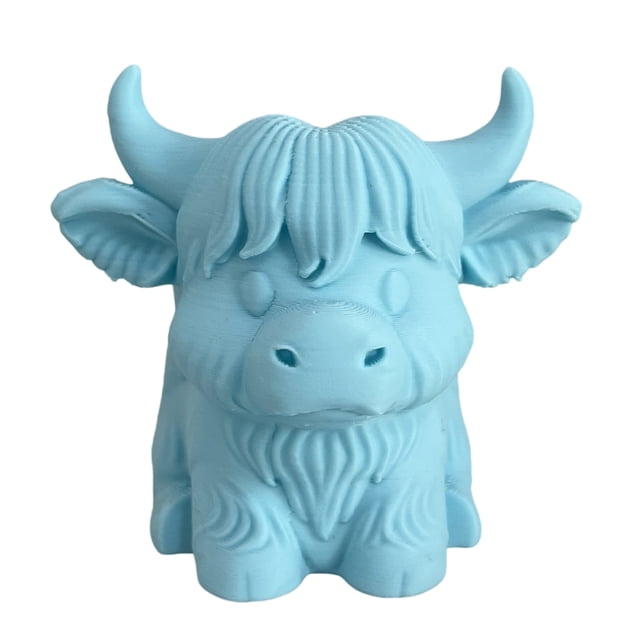 Organizador de escritorio con forma de vaca de las tierras altas, contenedor de almacenamiento de papelería, adorno decorativo para el escritorio de la oficina en casa.