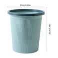 thumbnail image 3 of PPgejGEK Pressure Trash Can Garbage Bin for Bathroom Bedroom Office Kitchen Small Space Living 25x23x23cm 9.84x9.05x9.05in Dark Blue Light Blue Pink, 3 of 7