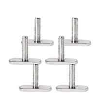 6 Pack Marine-Grade Stainless Steel M5/M6 T-Slot Track Screws, 316 Marine-Grade Kayak Rail Track Fasteners, T-Slot Boat Bolts For Fishing Boat, Canoe, Kayak Replacement Parts With