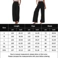 thumbnail image 2 of Pantalones De Pierna Ancha Pantalones holgados de mujer Pantalones casuales de lino de algodón sólido Pantalones femeninos (Negro XL) Cgtredaw para Mujer Negro T S, 2 of 6