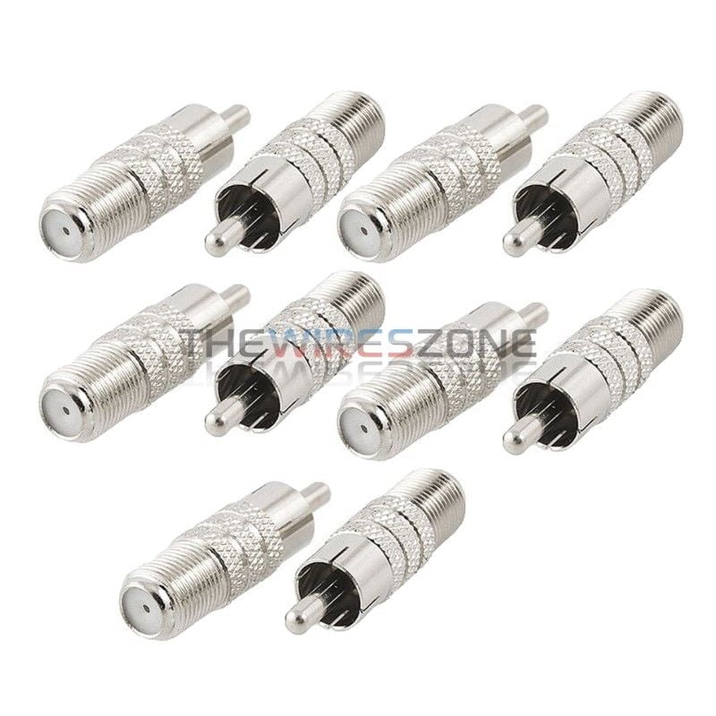 8Pcs BNC Female to Female F/F Audio Video Coaxial Cable Adapter Connector 