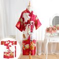 thumbnail image 3 of Miangastore Kimono pour Femmes Robe Rouge en Soie Artificielle 1 Ensemble 47.2x24.8x0.04 Po, 3 of 8