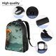 thumbnail image 5 of Fotbe Paper Fox Crow Fantasy Mochila de Viaje para Laptop, Mochila Ejecutiva Delgada y Resistente 15.6", 5 of 8