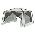 thumbnail image 1 of Outsunny Screen Tent, 12' x 12' Screen House with UV50+ Protection, White, 1 of 10