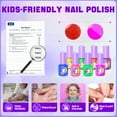 thumbnail image 5 of Kids Nail Polish Kit For Girl 4-6-Year-Old Girls' Nail Polish Set, Children's Nail Strippable Set Designed For Girls, Special Children's Nail Polish Set For Girls With Unicorn Theme Storage Box, 5 of 7