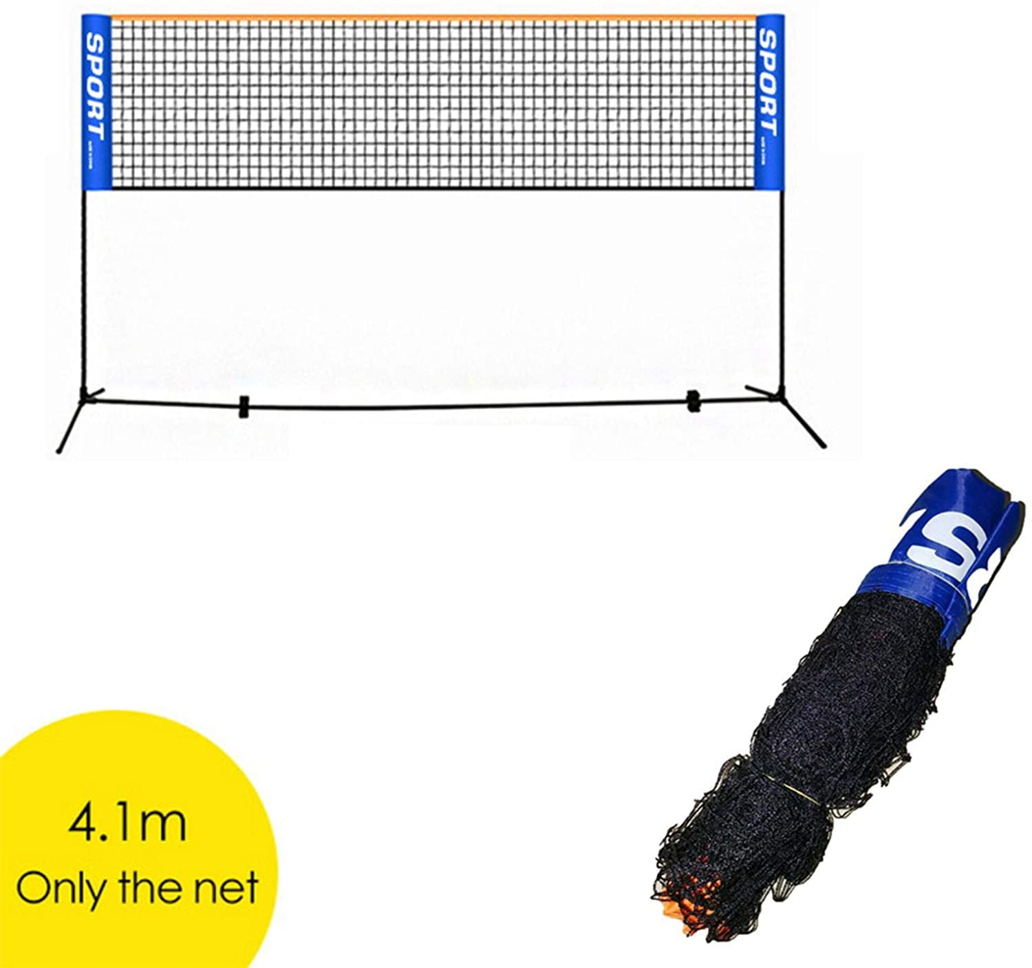 Durable Nylon Mesh Net Replacement Portable for Badminton Tennis Pickleball Volleyball Training Indoor Outdoor Yard Sports