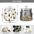 thumbnail image 2 of Yayeee Ashtray with Lid for Cigarette Smokeless Stainless Steel Home Ash Holder, Christmas Plaid Deer, 2 of 7