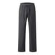 thumbnail image 5 of Pantalones con cordón ajustable de mezcla de lino en color liso para mujer: pantalones de cintura alta, elásticos y de pierna recta con bolsillos, tallas S-XXXXXL, 5 of 5