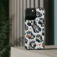 thumbnail image 3 of DistinctInk Hybrid (Acrylic / TPU) Clear Slim Fit Case for Apple iPhone 13 Pro MAX (6.7" Screen) - "Whimsical Zebra Parade: Playful and Colorful Pattern", 3 of 8
