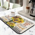 thumbnail image 2 of Washable Rubber Sunflower Cute Floral Dish Drying Mats for Kitchen Counter Home Large Coffee Bar Pad Accessories and Decor for Utensils Stemware 19.5''x12'', 2 of 7
