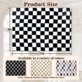 thumbnail image 4 of ZRSDIXK 8'x10' Area Rugs for Living Room, Large Shag Fluffy Rug Checkered Carpet, Black & White, 4 of 11