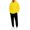 Yellow, variant on Men's 2 Piece Tracksuit Outfit Set,Pullover Hoodie and Straight Leg Jogger Sweatpants,with Kangaroo Pocket,Relaxed Fit Casual Sets,Fall Tracksuit,Spring Outfits