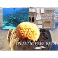 thumbnail image 6 of Sea Sponge 5&rdquo; Natural Bath Sponge Set, Sea Sponges - Organic Natual Loofah Sponge - Sustainably Hand-Cut, Large Himalayan Salt Chunk, Soap Saver Bag, Zero Waste Gift Set (Natural Sponge - 2, 6 of 7