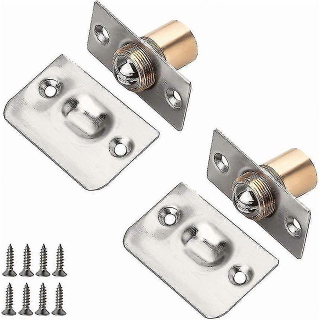 2 Pieces Ball Catch,stainless Steel Ball Catch Clasp For Door Latch Adjustable Ball Roller Ball Furniture Door Catch With Screws For Home