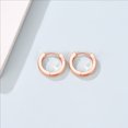 thumbnail image 6 of Suplight 925 Sterling Silver Huggie Earrings for Women Plain Hoop Earrings, Gold/Rose Gold/Black Plated, 6 of 8