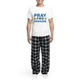 thumbnail image 5 of CafePress - Pray For Ukraine Men's Light Pajamas - Men's Light Loose Fit Cotton Pajama Set, 5 of 7