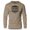 Khaki, variant on GYMISH Bulking Season Lightweight Long Sleeve Hooded T-Shirt for Men – Funny Gym Hoodie, Sport Grey, Small