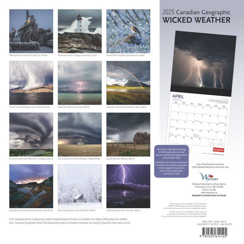 wyman-publishing-canadian-geographic-wild-weather-2025-wall
