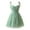 Green, variant on Women's Floral Embroidered Chiffon Dress With Thin Shoulder Straps Fairy Formal Evening Dress