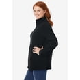 thumbnail image 3 of Woman Within Plus Size Microfleece Quarter-Zip Pullover, 3 of 6