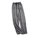 thumbnail image 2 of Gamivast Flannel Pajama Pants Women Winter Soft Straight Wide Leg Pants with Pockets Fleece Drawstring Elastic Waist Sweatpants Lounge Thermal Sleepwear, 2 of 6