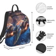 thumbnail image 2 of Fotbe Night Sky Turtle Mochila Ligera para Hombres y Mujeres - Duradera y Resistente al Agua, Ideal para Escuela, Trabajo, Viajes y Uso Diario, 2 of 7