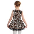 thumbnail image 4 of YiZYiF Robe à Imprimé Léopard Sans Manches en Tulle pour Filles Enfants, Robe Bouffante pour Fête, Brun Foncé 12, 4 of 7