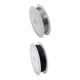 thumbnail image 1 of 2 rollos de alambre de hierro resistente al deslustre de 2 colores para manualidades de joyería y abalorios Negro Argenta, 1 of 9