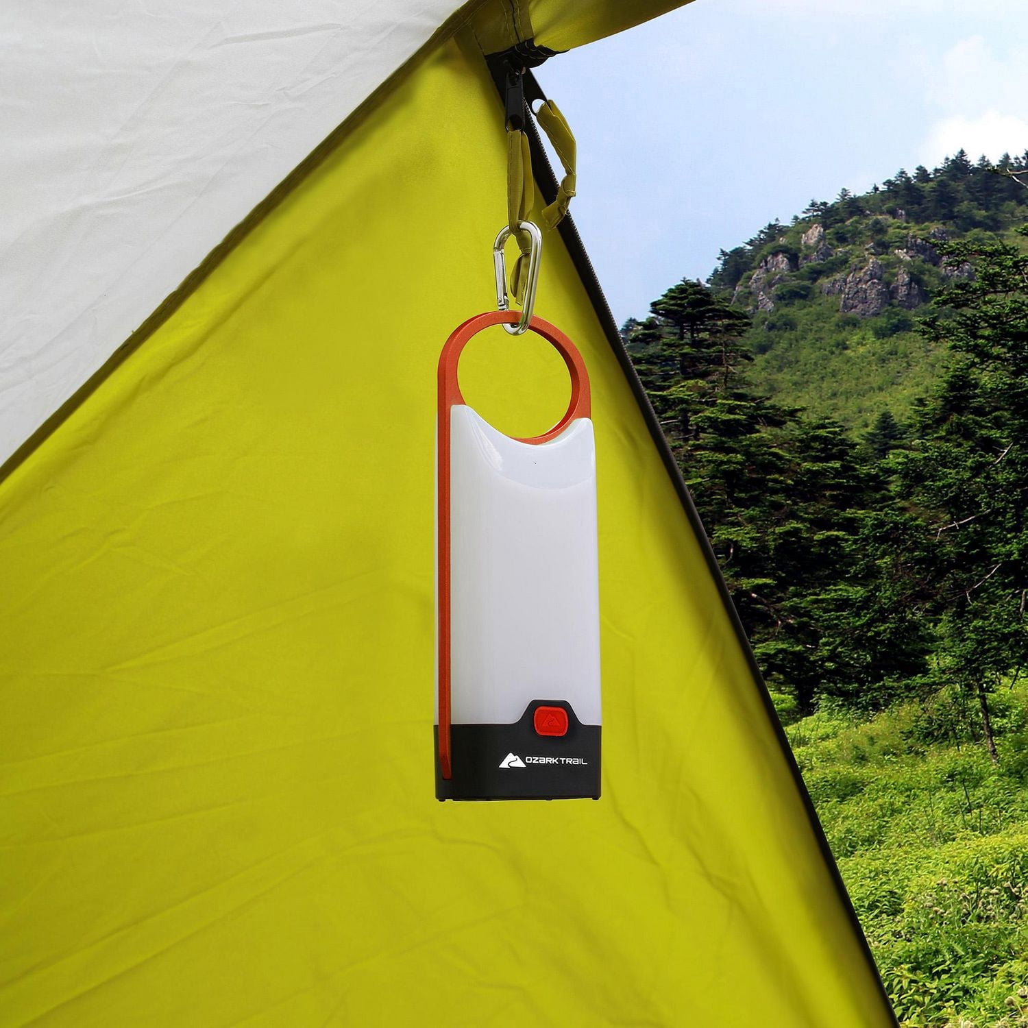 Ozark Trail 160 Lumen LED Aluminum Thin Frame Battery Lanterns Red