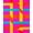 Multicolor Pink Orange Yellow Turquoise, Pattern 13, variant on ODIKA 8'x10' Washable Area Rug Motifs Abstract Brushstroke Confetti Funky Checkered Pink for Living Room, Under Sectional, Family , Durable, Non-Slip