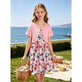 thumbnail image 5 of Lanbubble Girls Dresses Sleeveless Summer Dress with Cardigan for Kids Casual, 7-8 Years, 5 of 8
