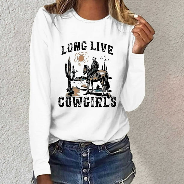 MHFRRA Camiseta Básica de Manga Larga con Cuello Redondo y Corte Holgado para Otoño, Ideal para Uso Informal. Blanco