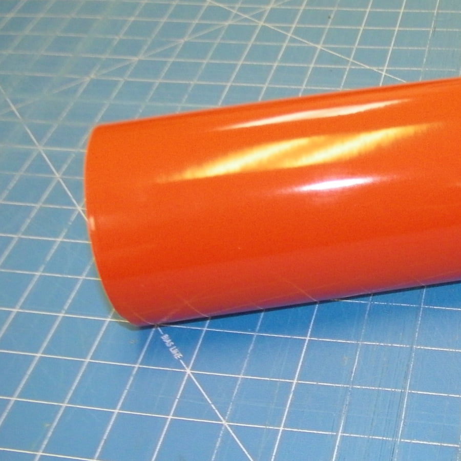 Orange 12' x 10 Ft Roll of Glossy Oracal 651 Vinyl for Craft Cutters and Vinyl Sign Cutters