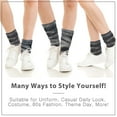 thumbnail image 4 of Basico Lightweight Slouchy socks for women | Black Tie Dye Slouch Socks for Girls | Scrunch Socks | (3PK, Shoe Size 5-9 1/2), 4 of 5