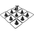 thumbnail image 1 of IDEANATEGRATE Campana Colgante Decorativa De Metal Negro Para Jardín Y Con Estilo, 1 of 8