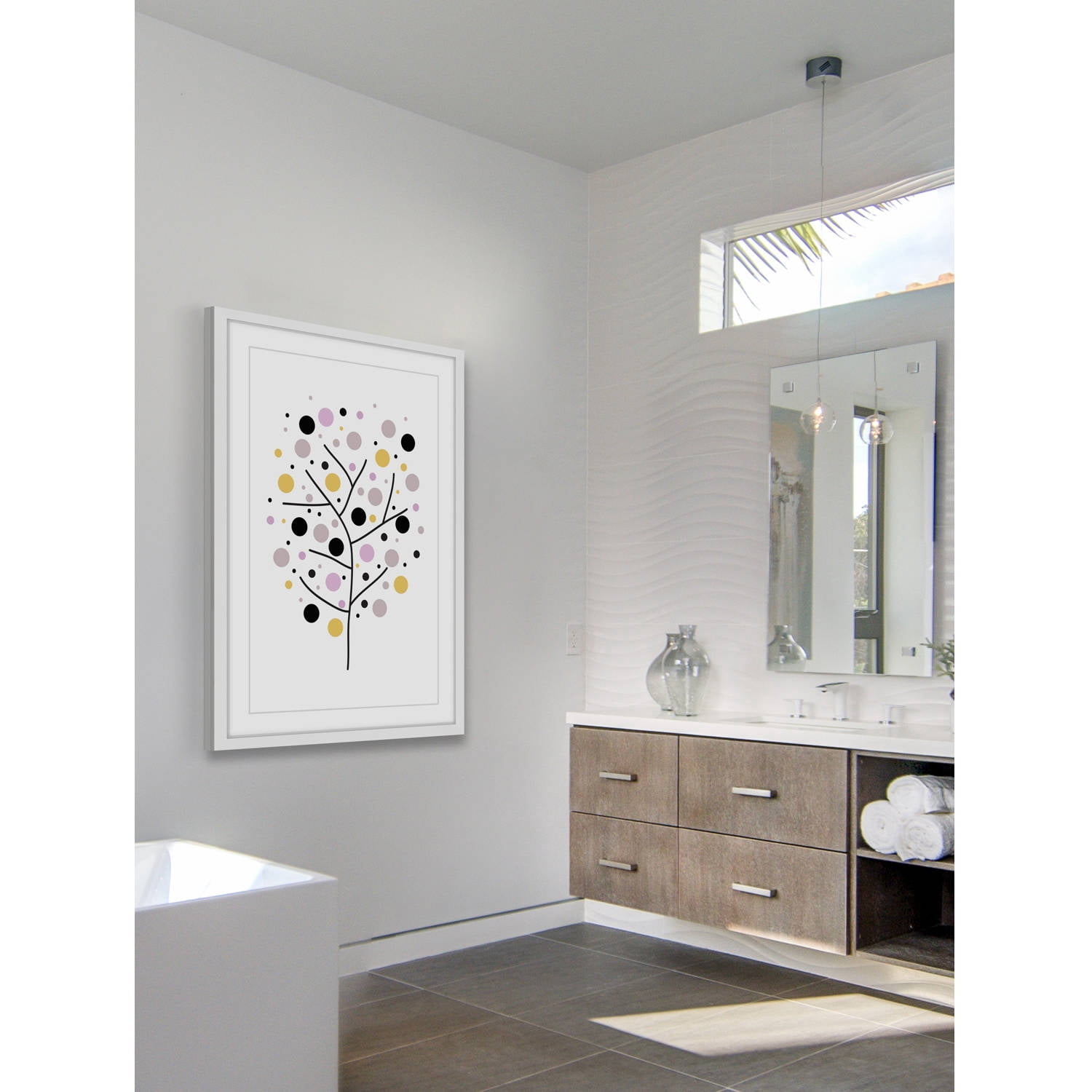 Marmont Hill "Spotted Tree" by Katarina Snygg Framed Painting Print