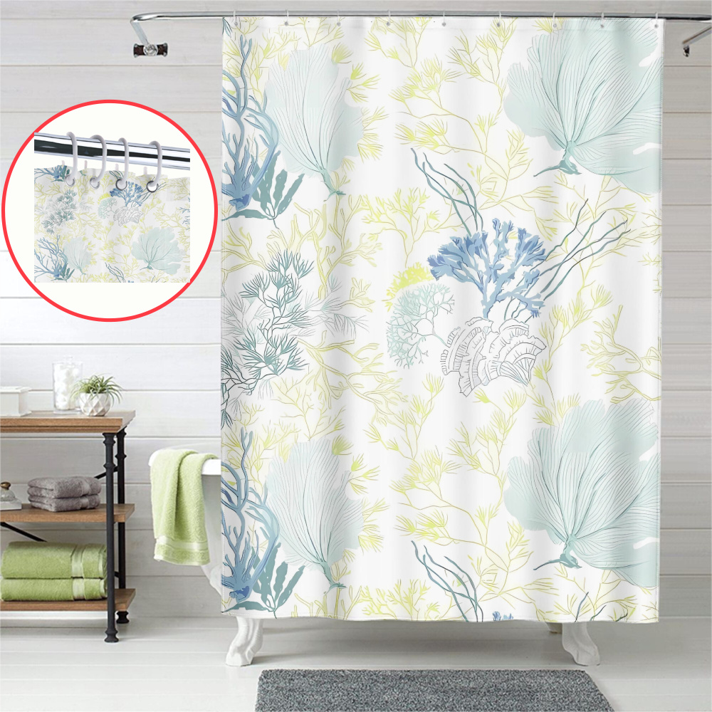 World Oceans Day Shower Curtain,Cheap Shower Curtain Waterproof Shower