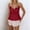 Red, variant on Women's Tanks A Solid Color Slim Fitting Fashionable Strappy Black Eared Backless Vest For Women Platform Competitor Ignored to Unique Copy Black M