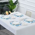 thumbnail image 5 of 15.4" Round Placemat Set of 4 Polyester Fabric Place Mats Non-Slip Dining Kitchen Table Mats for Kitchen Party Decor Marine Organismsd, 5 of 5