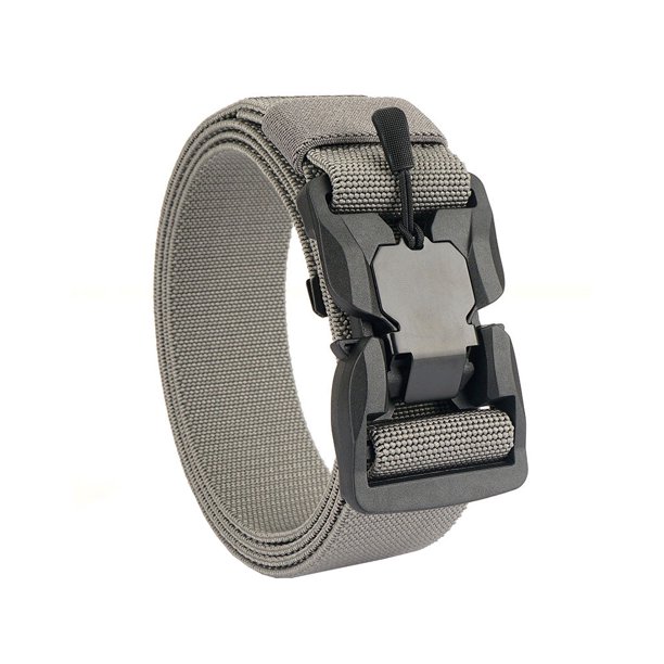 Soidarity Cinturones de hebilla transpirables de nailon, senderismo, tiro, viajes, pantalones informales de liberación rápida, pretina, Color sólido, Ropa Deportiva, Zapatos gris claro Soidarity OD025694-04